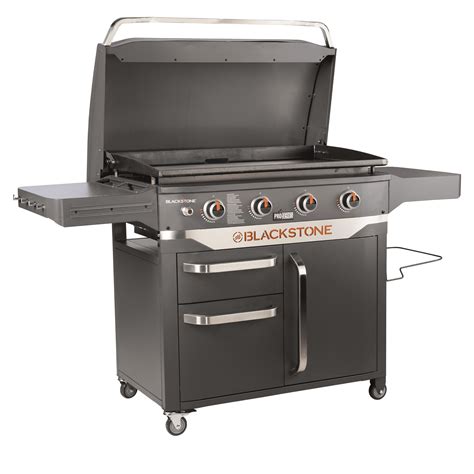 blackstone proseries 4 burner steel 36 propane griddle with cabinet|blackstone 4 burner griddle.